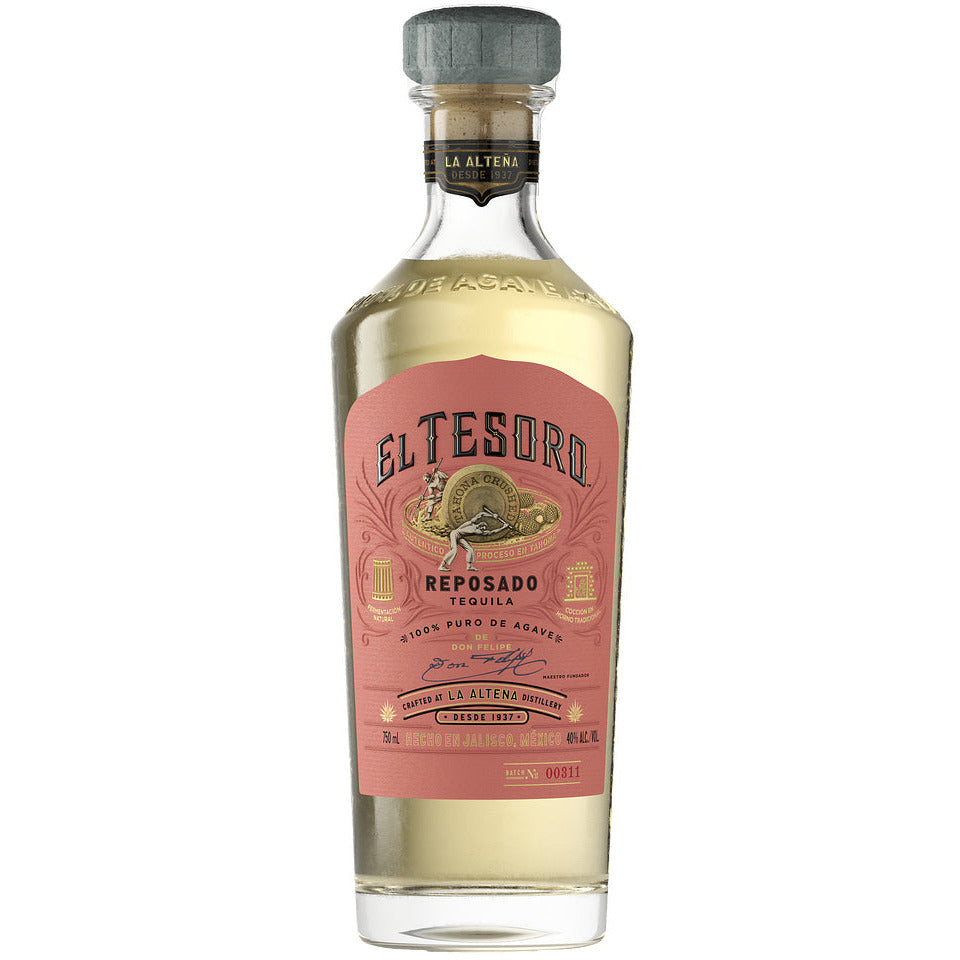 00080686762409_C1N1_en-MX0528_s01.jpg El Tesoro Reposado Tequila 750 ml - Image 1