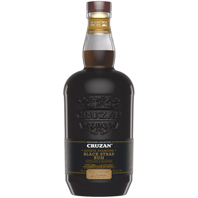 00080686967606_C1N1_en-VI0425_s01.jpg Cruzan Estate Diamond Black Strap Rum 750 ml - Image 1