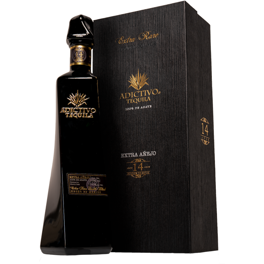 14yrBlack.png Adictivo Extra Rare Black Edition Extra Anejo Tequila 14 Years - Image 1