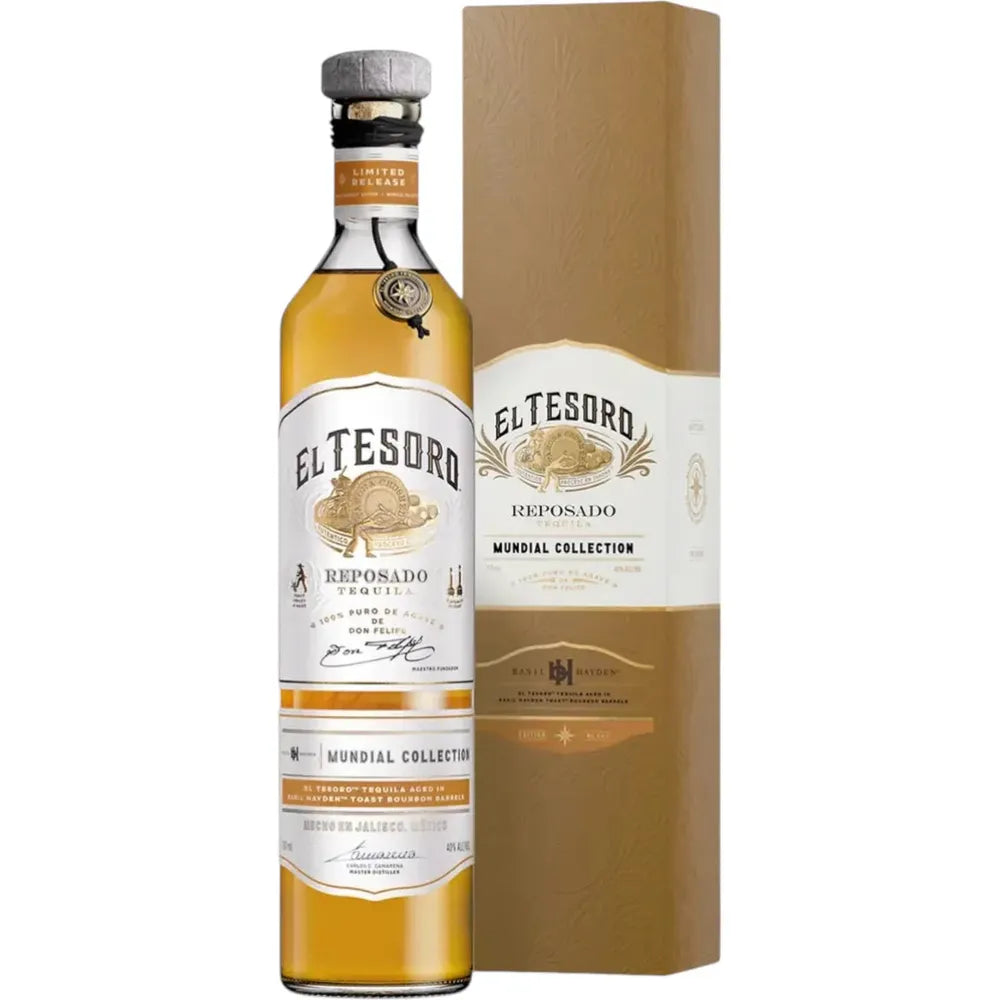 3A8C0962-C4EE-4B47-9116-B0BCD6C2048F.jpg El Tesoro Mundial Reposado Basil Hayden Toast Edition Tequila 750ml - Image 1
