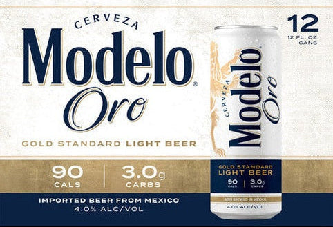 44fb2e096ff62b065807a81996ea0959.jpg Modelo Oro Light Beer - Image 1