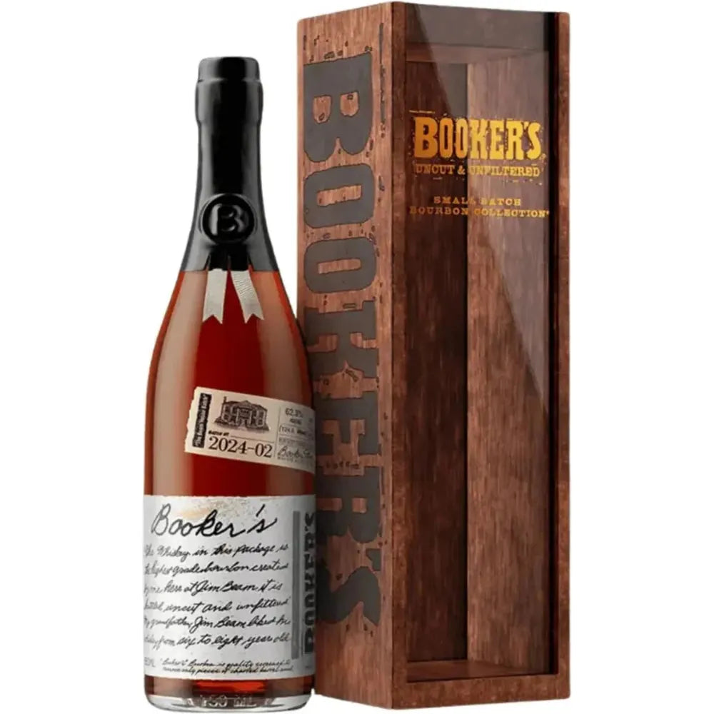 750-ml-booker-s-bourbon-batch-2024-02-the-beam-house-batch-whiskey-1131968558.jpg Booker's Bourbon Batch 2024-02 The Beam House Batch Whiskey - Image 1