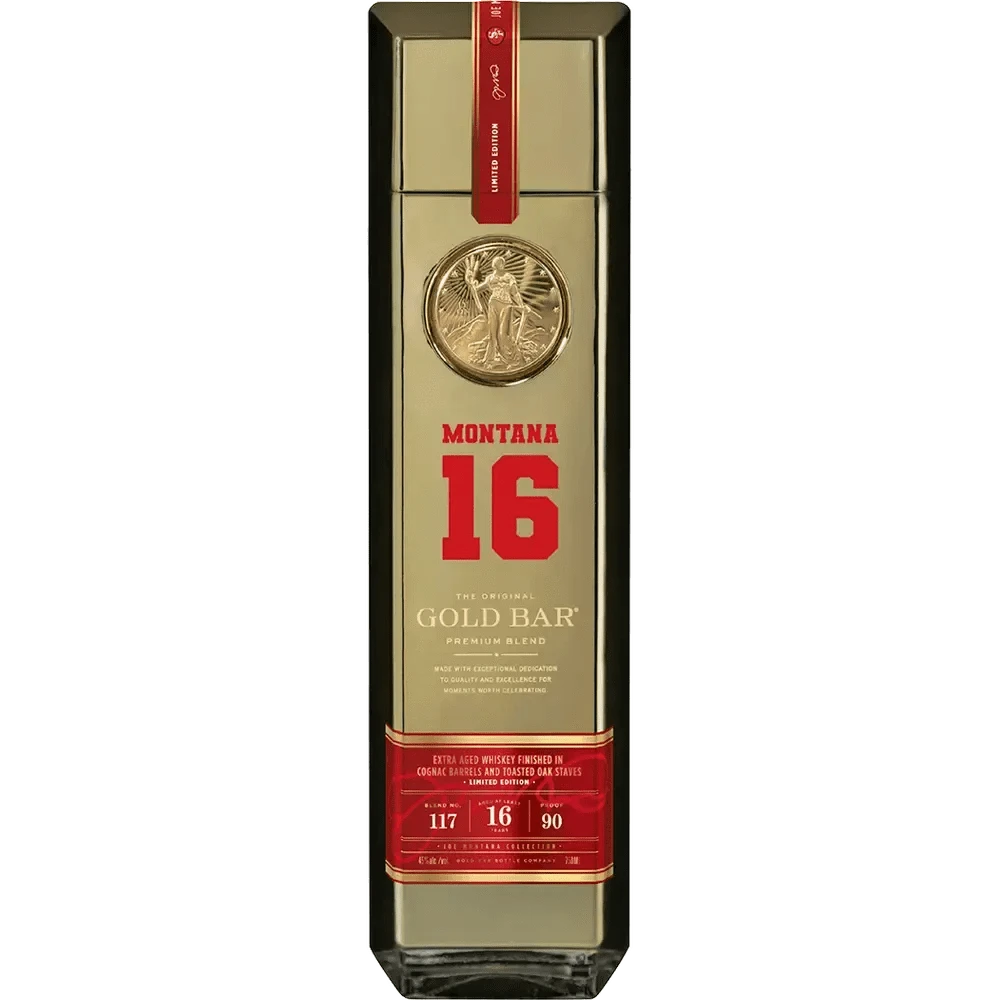 750-ml-gold-bar-blended-american-whiskey-premium-blend-joe-montana-16-year-1105970657.png Gold Bar Blended American Whiskey Premium Blend Joe Montana 16 Year - Image 1
