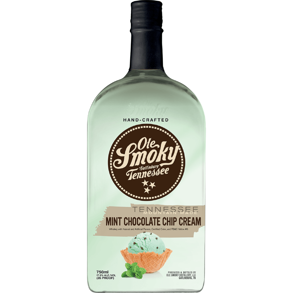 750-ml-ole-smoky-mint-chocolate-chip-cream-liqueur-1106416329.png Ole Smoky Mint Chocolate Chip Cream Liqueur - Image 1