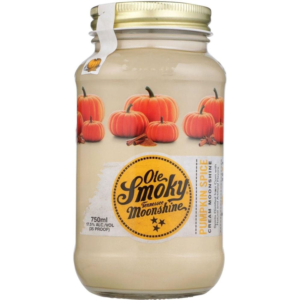 750-ml-ole-smoky-pumpkin-spice-cream-moonshine-1106416358.jpg Ole Smoky Pumpkin Spice Cream Moonshine - Image 1