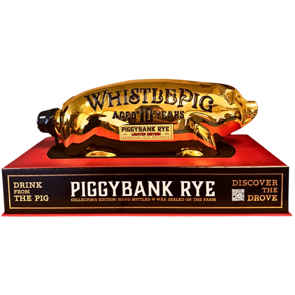 7F48F9EC-69DA-4C78-83B0-1A81BF0BDFBC.png WhistlePig Limited Edition 10 Years Aged Piggybank Straight Rye Whiskey 110 Proof 2025 Release - Image 1
