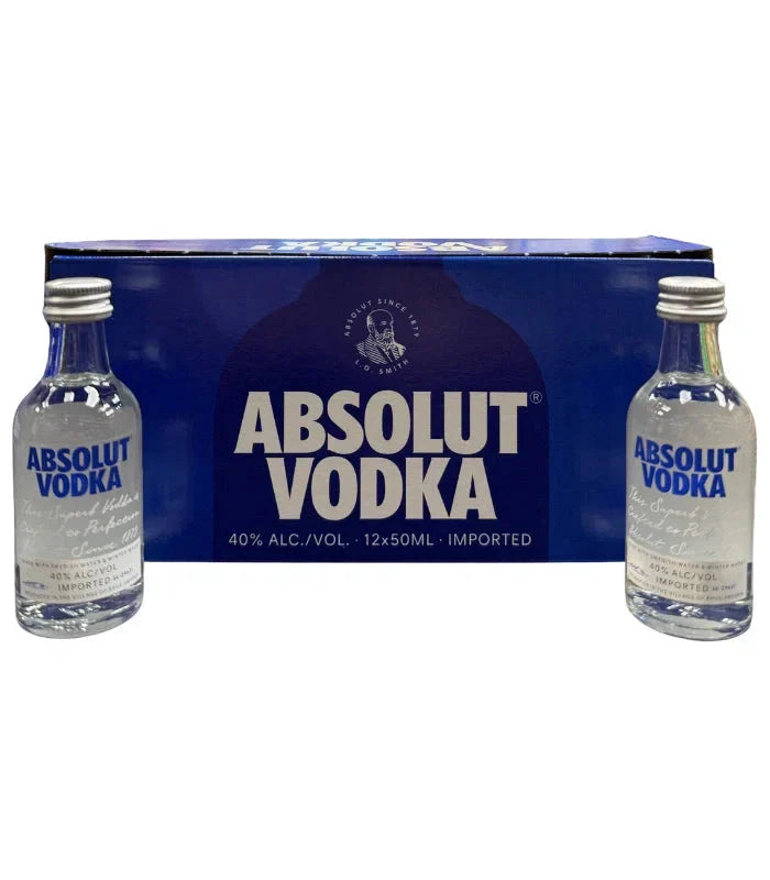 AbsolutVodkaMiniShooters50mLx12_35c97116-ff45-4670-a14c-9844c8d7719d.jpg Absolut Vodka Mini Shooters 50mL 12 Pack - Image 1