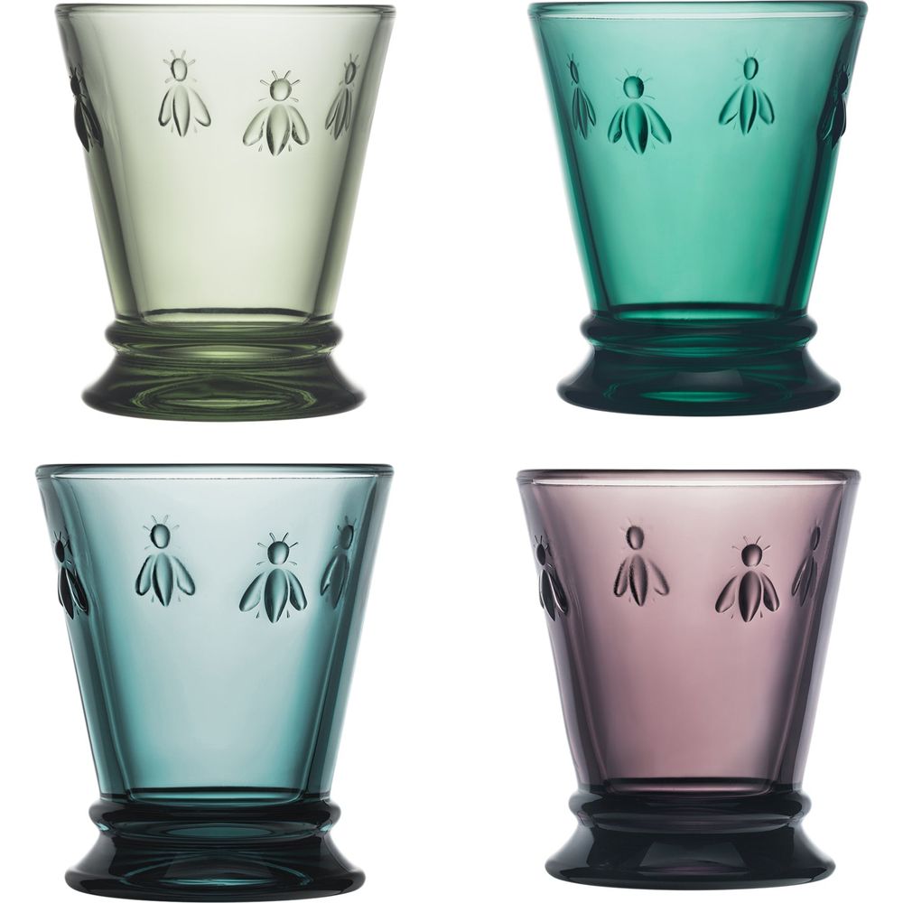 BeecoloredTumbler-Green_2000x2000_63049789-1a64-4774-8a13-0919877b8cb1.jpg La Rochere Bee Tumbler Assorted Set-4 - Image 1