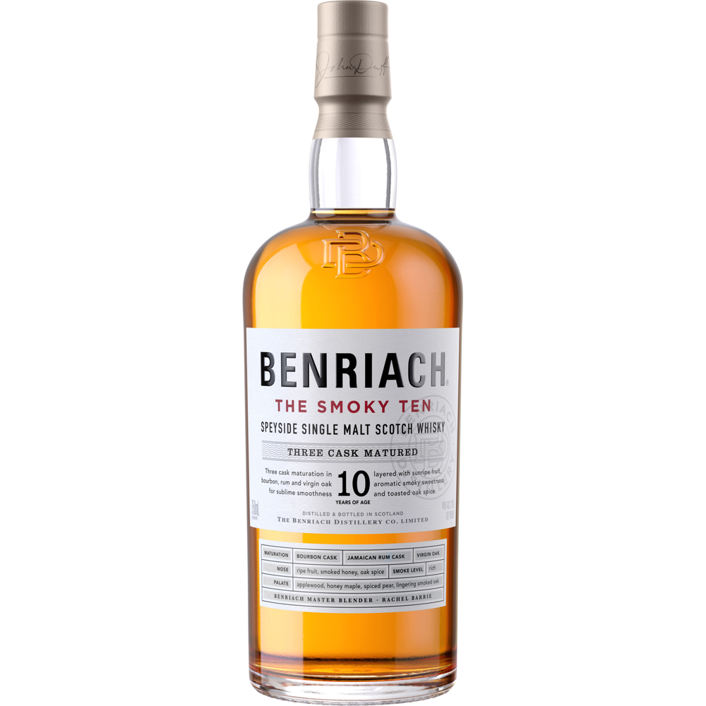 BenRiachTheSmoky10YearOldSingleMaltScotchWhiskey.png BenRiach The Smoky 10 Year Old Single Malt Scotch Whiskey - Image 1
