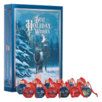 World Whiskey Society Best Holiday Wishes Bourbon Ball Ornament Gift Set