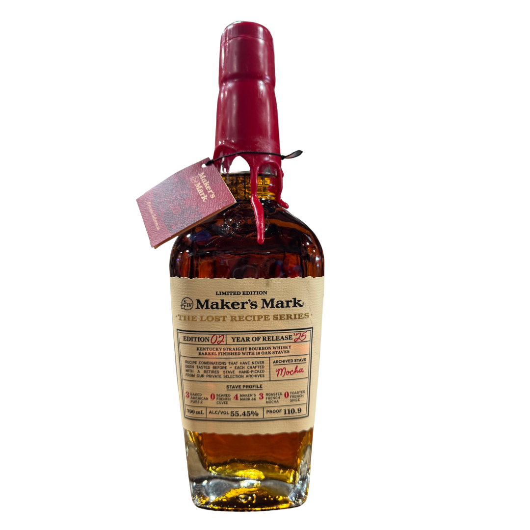 BottleTemplate_98777d8d-d521-402d-8483-b56f8d2a6e13.png Maker’s Mark Lost Recipe Series: Edition 2 2025 Release Archived Stave: Mocha 700ml - Image 1