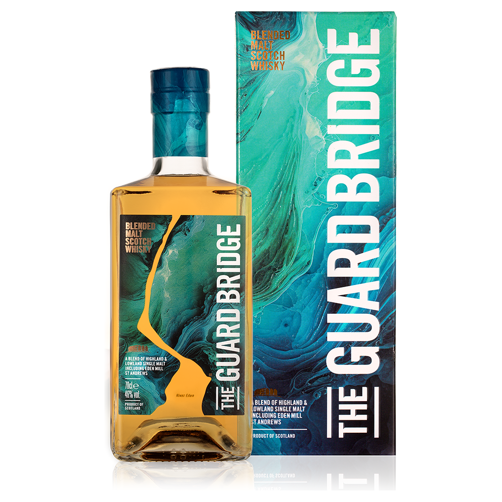 Box_BottleFrontWBcopy.png Eden Mill The Guard Bridge Blended Malt Scotch Whisky - Image 1