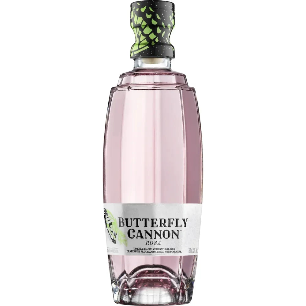 ButterflyCannon_Rosa_750ml_Front_V3_1.jpg Butterfly Cannon Rosa Tequila - Image 1