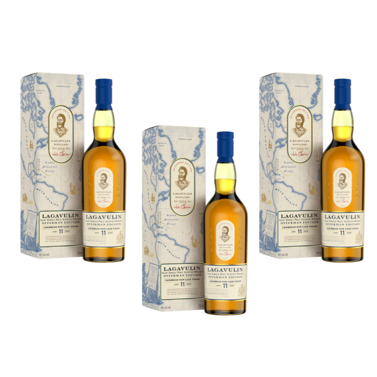 BuyLagavulinOffermanEditionCaribbeanRumCaskFinish3PackOnline.png Lagavulin Offerman Edition Caribbean Rum Cask Finish 3 Pack - Image 1