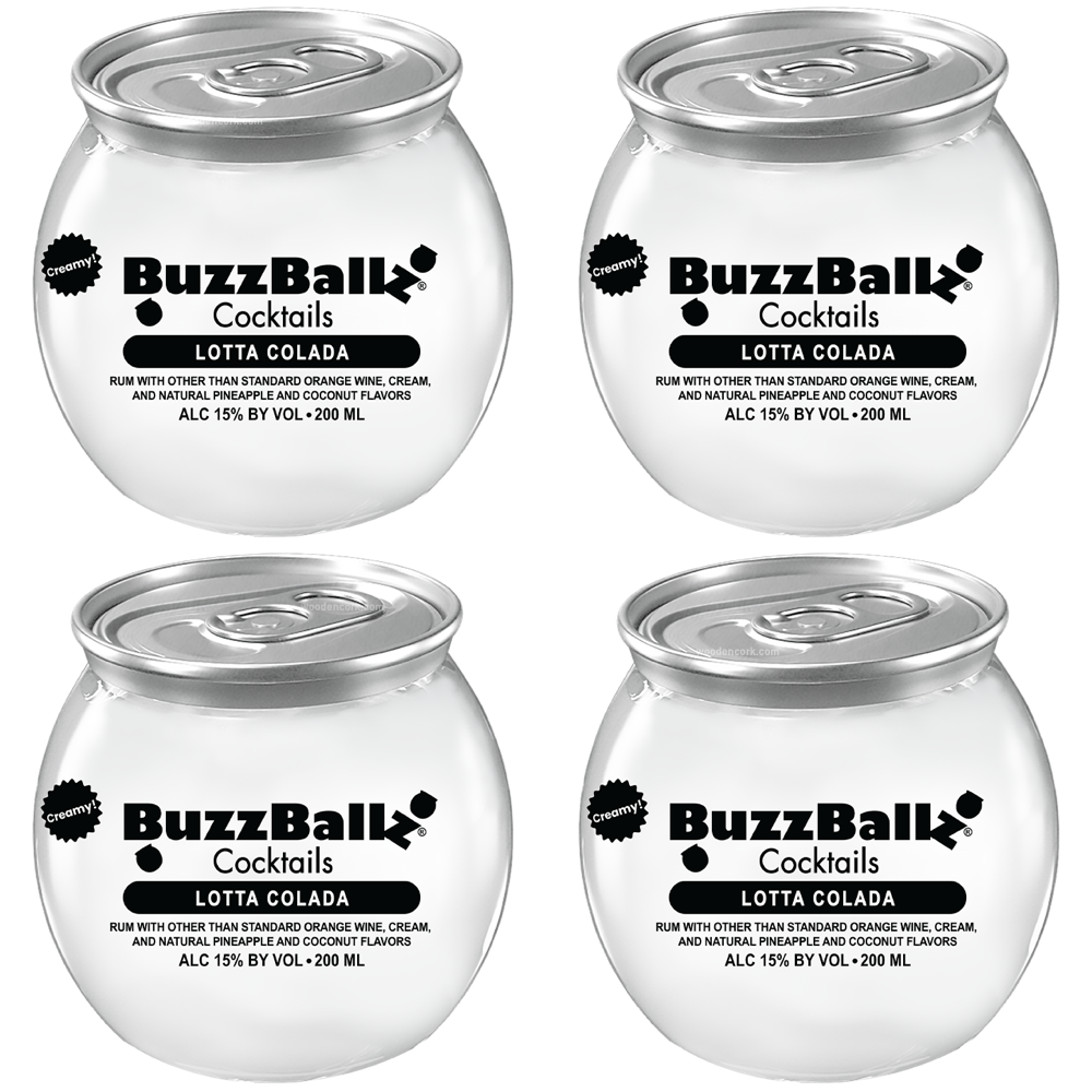 Buzzballz_Lotta_Colada_Pre-Mixed_Cocktails_4-Pack.png BuzzBallz Lotta Colada Pre-Mixed Cocktails 4-Pack - Image 1