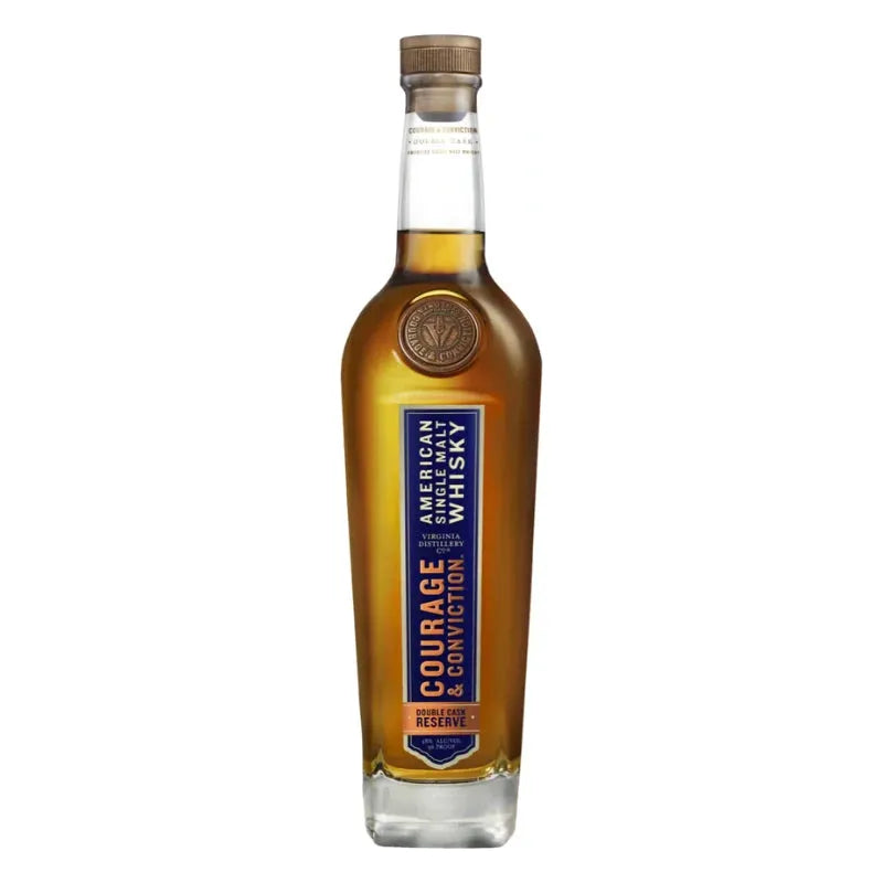 Courage_ConvictionDoubleCaskReserveAmericanSingleMaltWhisky750mL.jpg Courage & Conviction Double Cask Reserve American Single Malt Whisky 750mL - Image 1