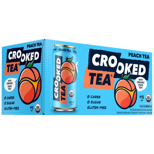CrookedPeachTea8pkCn.png Crooked Peach Tea - Image 1