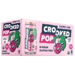 Crooked Pop Organic Hard Soda Cherry Lime
