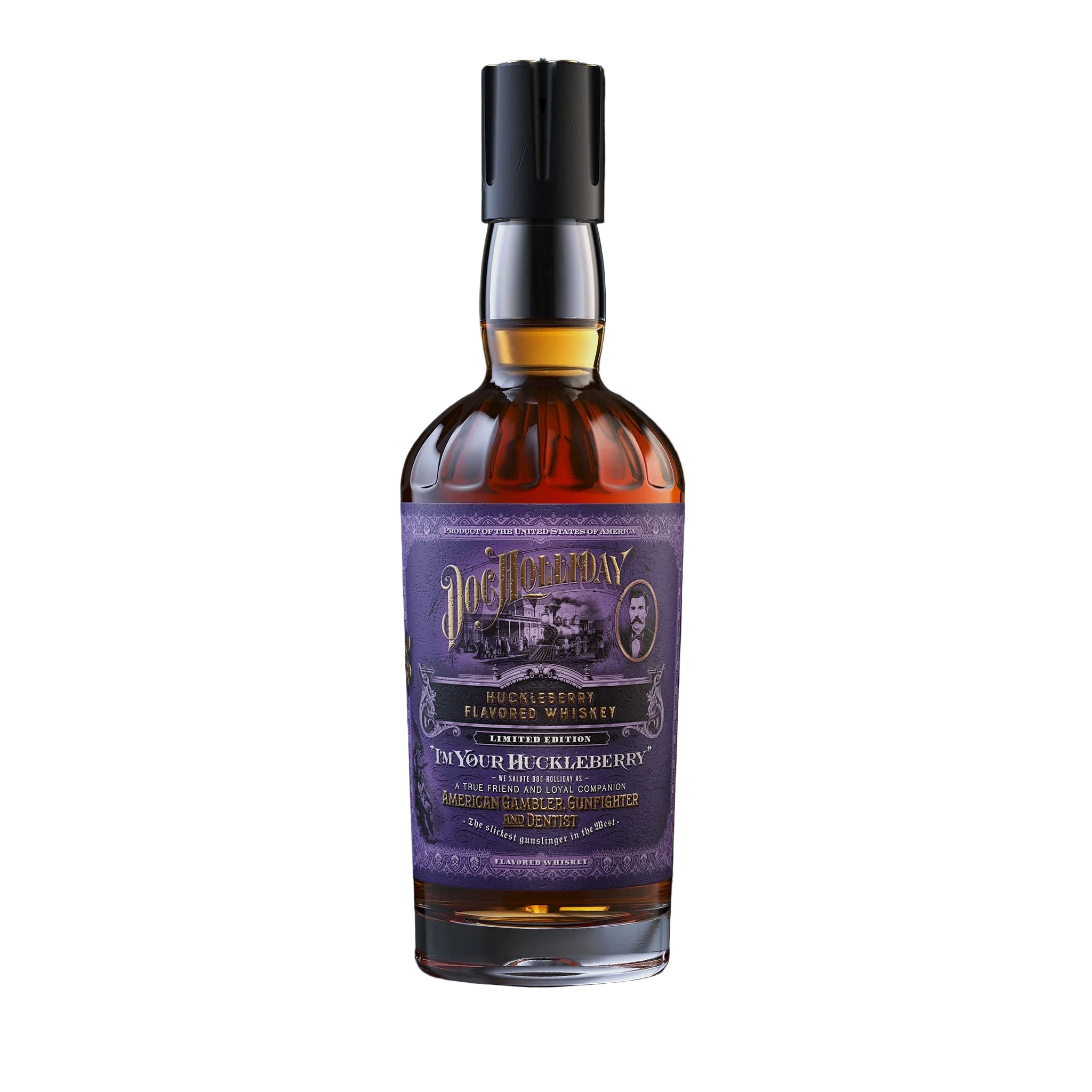 Doc_Holiday_Flavored_Whiskey_01.jpg Doc Holliday Huckleberry Flavored Whiskey - Image 1