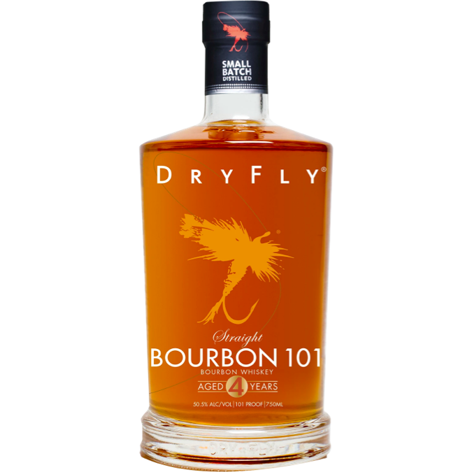 DryFlyDistillingStraightBourbonWhiskey101Proof.png Dry Fly Distilling Straight Bourbon Whiskey 101 Proof - Image 1