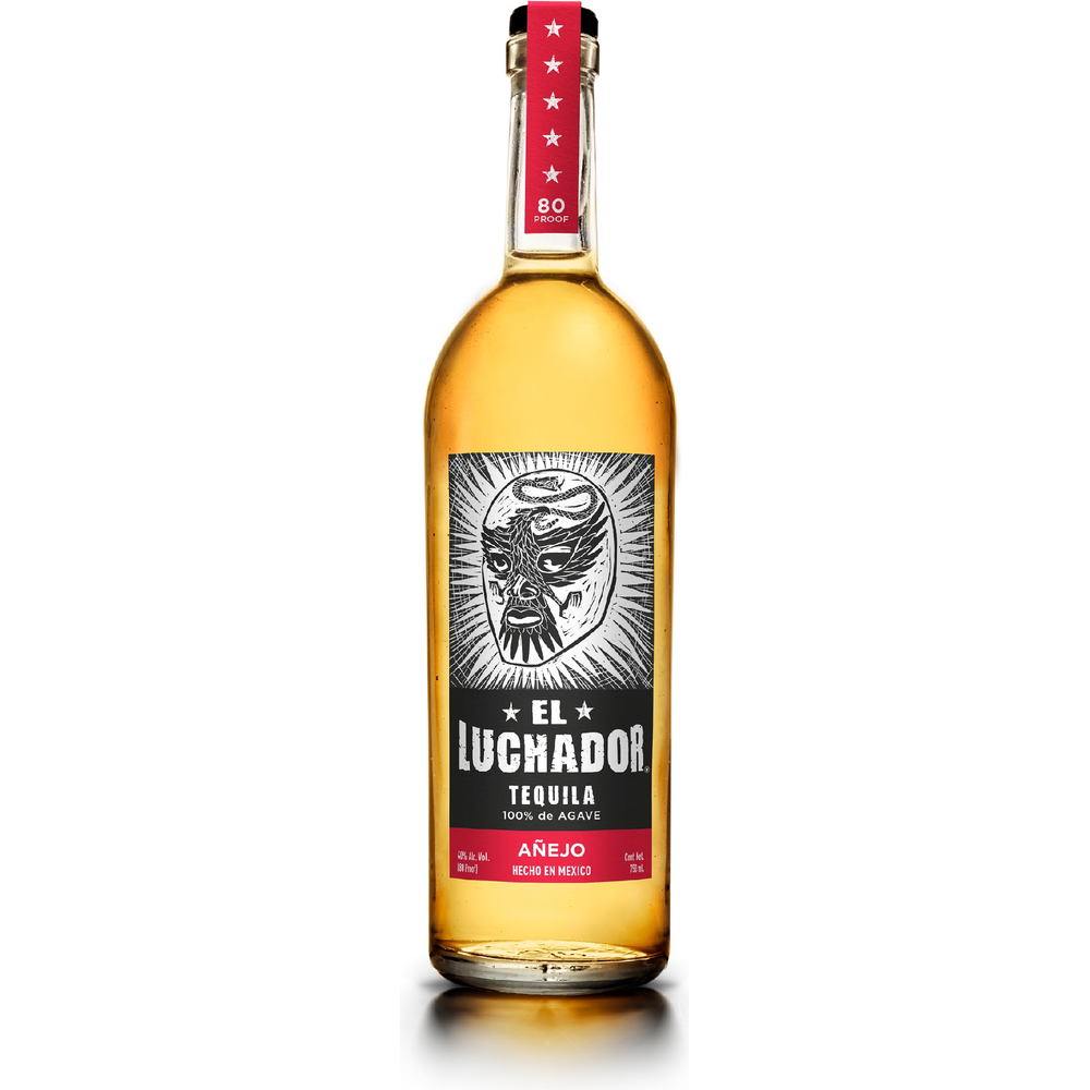 ElLuchadorTequilaAnejo.png El Luchador Tequila Anejo - Image 1
