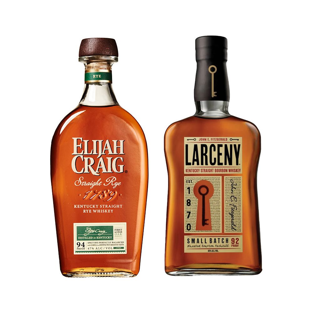 ElijahCraigStraightRyeandLarcenySmallBatchBourbon.jpg Elijah Craig Straight Rye & Larceny Small Batch Bourbon Bundle - Image 1