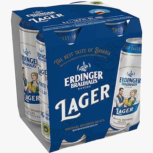 ErdingerBrauhausHellesLager4pk.jpg Erdinger Brauhaus Helles Lager - Image 1