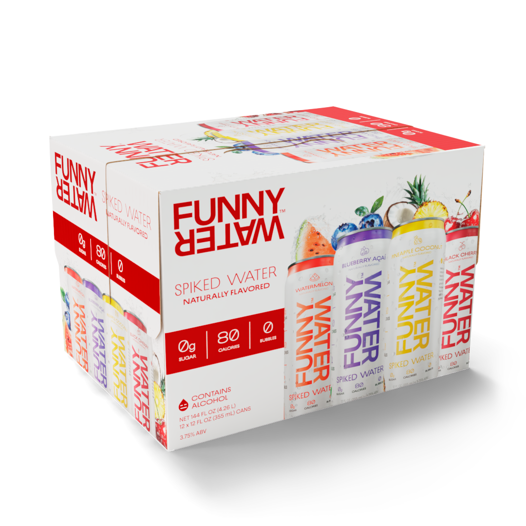 FunnyWaterVibrantRedVariety12pk.png Funny Water Vibrant Red Variety - Image 1