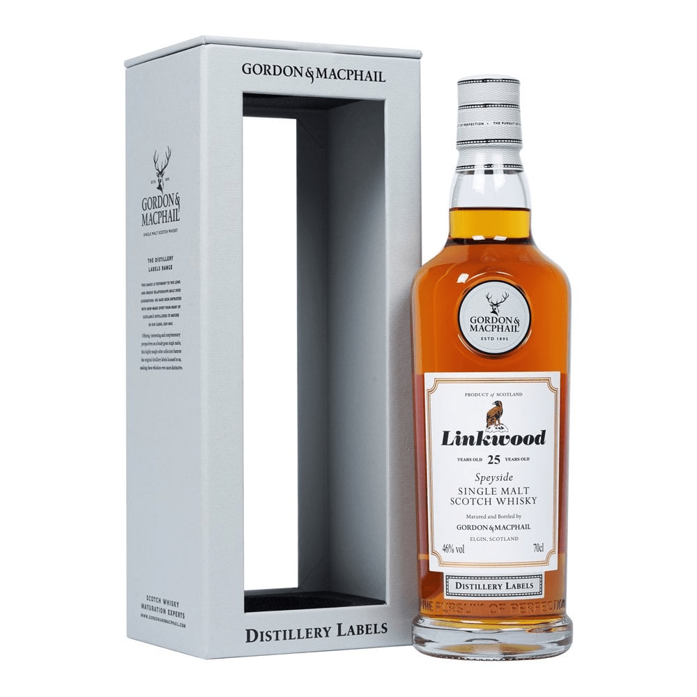 Gordon_MacPhailLinkwood25YearOldSingleMaltScotchWhisky.png Gordon & MacPhail Linkwood 25 Year Old Single Malt Scotch Whisky - Image 1