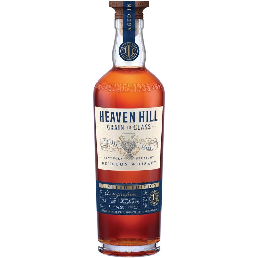 HeavenHillGraintoGlassSpecialtyBarrelSeriesBourbonAgedInChinquapinOak.jpg Heaven Hill Grain to Glass Specialty Barrel Series Bourbon Aged In Chinquapin Oak - Image 1