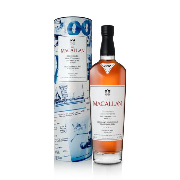 IMG-7629.png The Macallan Scotch Single Malt Diamonds Are Forever 55th Anniversary Release 18 Year 700ml - Image 1