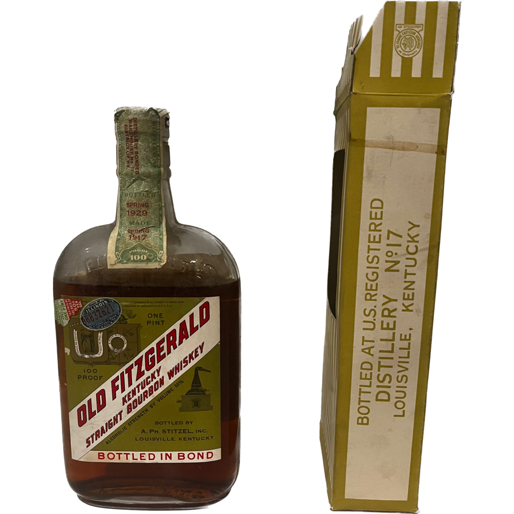 IMG_2007BackgroundRemoved.png Old Fitzegerald 1917-1929 - Pre-Prohibition Bourbon - Image 1