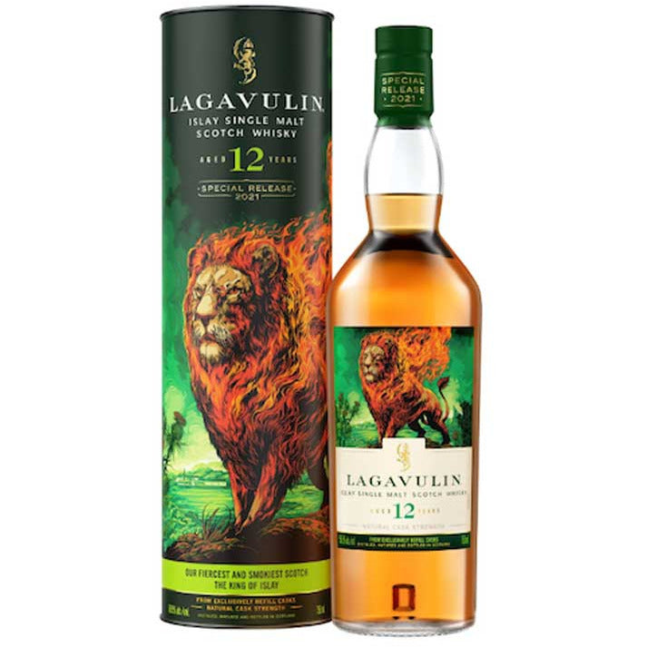 Lagavulin-11-Year-The-Lions-Fire-Scotch-Whiskey-750ml.jpg Lagavulin 12 Years The Lions Fire Scotch Whiskey 750ml - Image 1