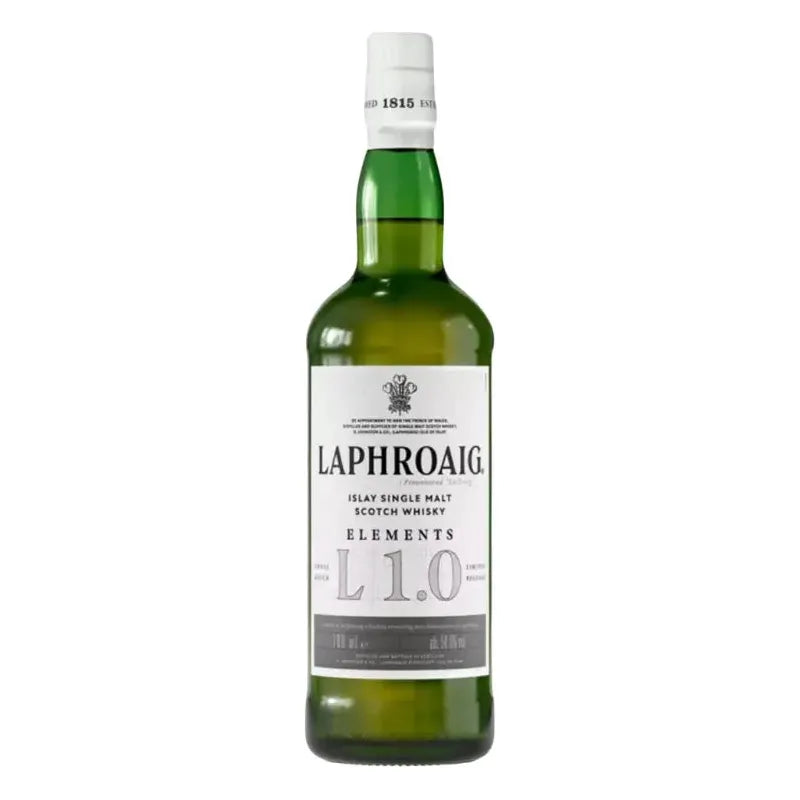 LaphroaigElements1.0IslaySingleMaltScotch700mL.jpg Laphroaig Elements 1.0 Islay Single Malt Scotch 700mL - Image 1