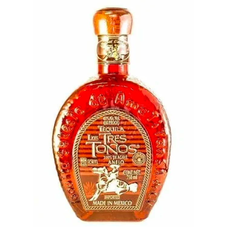 Los-Tres-Tonos-Anejo.png Los Tres Tonos Anejo Tequila - Image 1