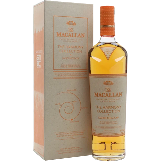 MACALLANSCOTCHSINGLEMALTTHEHARMONYAMBERMEADOWCOLLECTION.png The Macallan Scotch Single Malt The Harmony Amber Meadow Collection Highland 750ml - Image 1