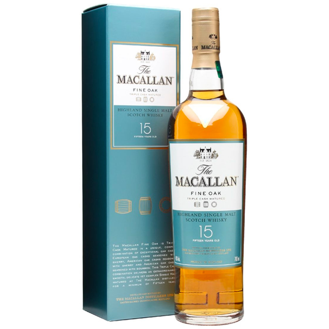 Macallan-Fine-Oak-15-Year-Scotch-Whisky.png The Macallan Fine Oak 15 Year - Image 1