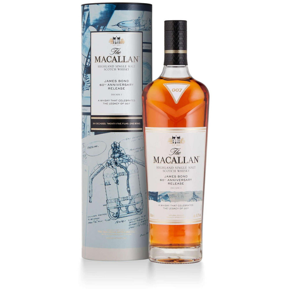 Macallan_Diamond_TubeBottle_Decade1_0.jpg The Macallan James Bond 60th Anniversary Release, Decade I - Image 1