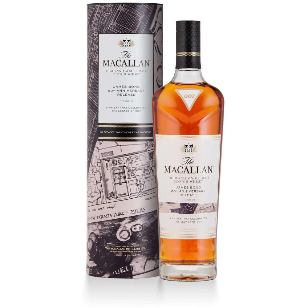 Macallan_Diamond_TubeBottle_Decade3_0.jpg The Macallan James Bond 60th Anniversary Release, Decade III - Image 1