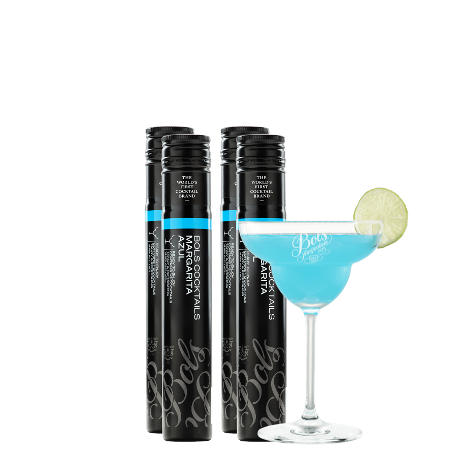 MargariataAzulRTETubes.png Bols Margarita Azul 200ML 4 Pack - Image 1
