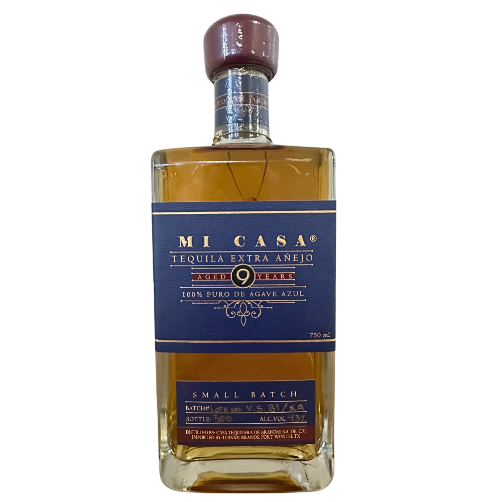 MiCasaExtraAnejo9YearOldSmallBatchTequila.png Mi Casa Extra Anejo 9 Year Old Small Batch Tequila - Image 1