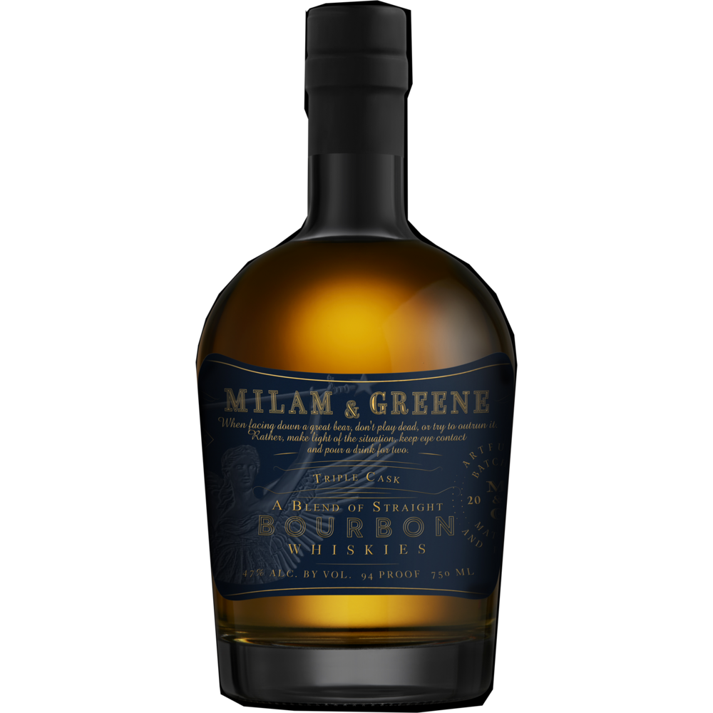 MilamGreenBOURBON.png Milam Greene 3 Cask Bourbon - Image 1