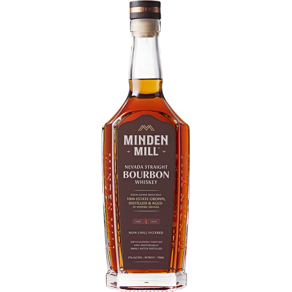 MindenMillStraightBourbon4YearWhiskey.png Minden Mill Straight Bourbon 4 Year Whiskey - Image 1