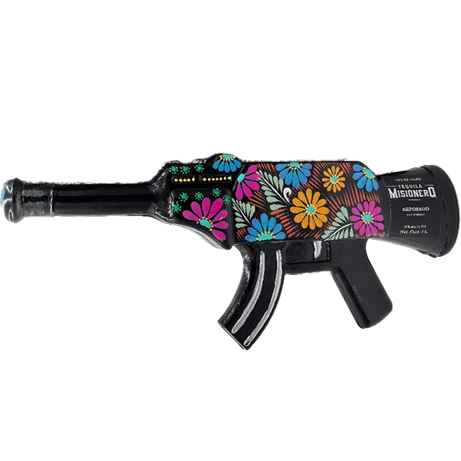 MisioneroRifleReposadoTequila1L.png Misionero Rifle Reposado Tequila 1L - Image 1