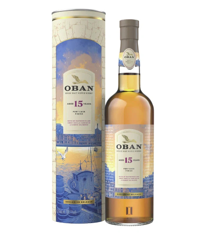 Oban15YearPortCaskFinishScotchWhiskyExclusiveRelease.jpg Oban 15 Year Port Cask Finish Scotch Whisky - Image 1