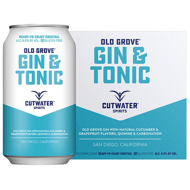 Old-Grove-Gin-and-Tonic.jpg Cutwater Gin & Tonic Canned Cocktail - Image 1