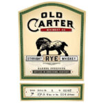 Old Carter Straight Rye Whiskey Batch 8