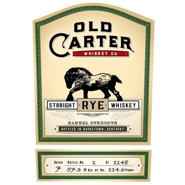 OldCarterStraightRyeBatch7_800x_8fe1f321-d466-4e40-8493-896ecaa78633.jpg Old Carter Straight Rye Whiskey Batch 9 - Image 1