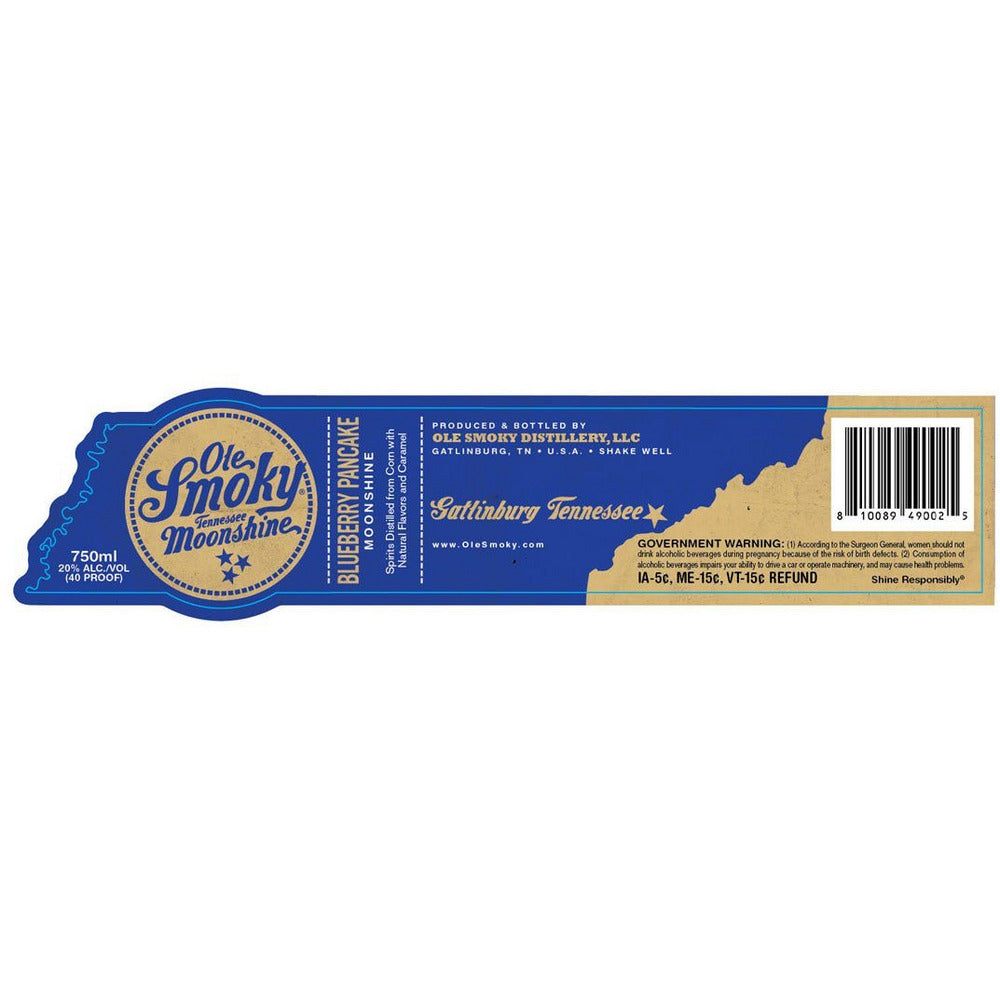 OleSmokyBlueberryPancakeMoonshine.jpg Ole Smoky Blueberry Pancake Moonshine - Image 1