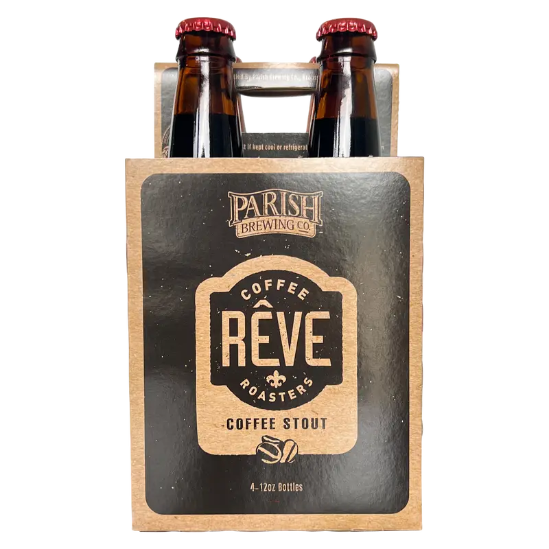 ParishReveCoffeeRoastersCoffeeStout4pkBtl.png Parish Reve Coffee Roasters Coffee Stout - Image 1